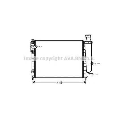 Фото Радиатор, охлаждение двигателя AVA QUALITY COOLING CN2047