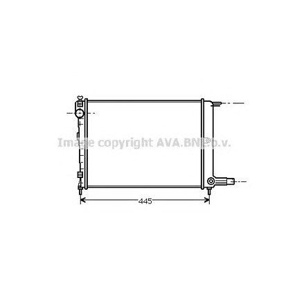 Фото Радиатор, охлаждение двигателя AVA QUALITY COOLING CN2070