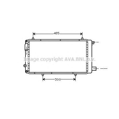 Фото Радиатор, охлаждение двигателя AVA QUALITY COOLING CN2073