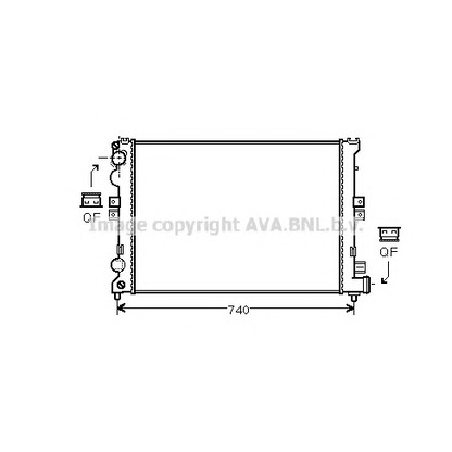 Photo Radiateur, refroidissement du moteur AVA QUALITY COOLING CN2078