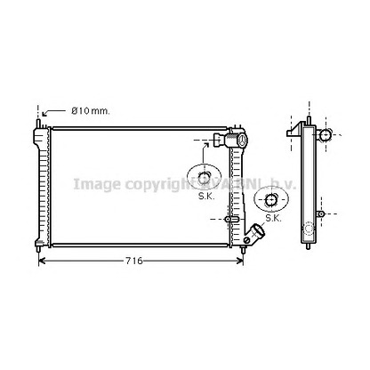 Foto Kühler, Motorkühlung AVA QUALITY COOLING CN2102