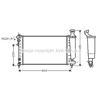 Zdjęcie Chłodnica, układ chłodzenia silnika AVA QUALITY COOLING CN2119