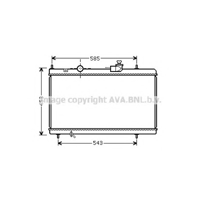 Foto Radiatore, Raffreddamento motore AVA QUALITY COOLING CN2228