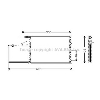 Photo Condenser, air conditioning AVA QUALITY COOLING CN5097