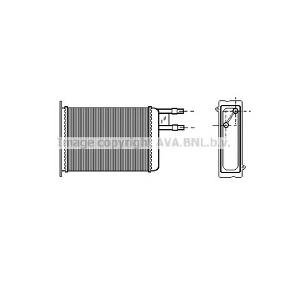 Foto Scambiatore calore, Riscaldamento abitacolo AVA QUALITY COOLING CN6128