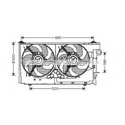 Photo Ventilateur, refroidissement du moteur AVA QUALITY COOLING CN7516