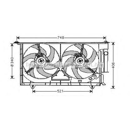 Photo Fan, radiator AVA QUALITY COOLING CN7525