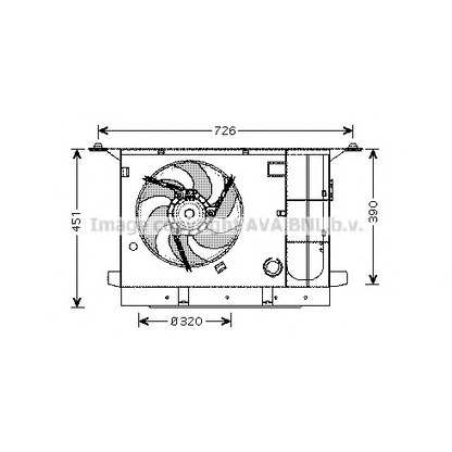 Foto Ventilador, refrigeración del motor AVA QUALITY COOLING CN7537