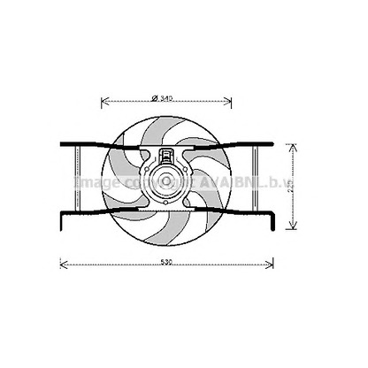 Photo Fan, radiator AVA QUALITY COOLING CN7545