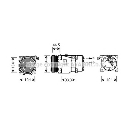 Foto Magnetkupplung, Klimakompressor AVA QUALITY COOLING CNAK201