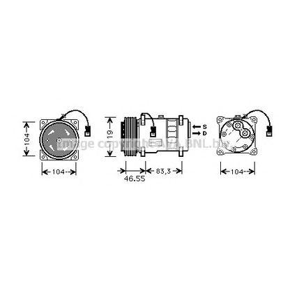 Photo Compresseur, climatisation AVA QUALITY COOLING CNK019