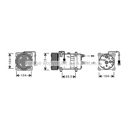 Foto Kompressor, Klimaanlage AVA QUALITY COOLING CNK023