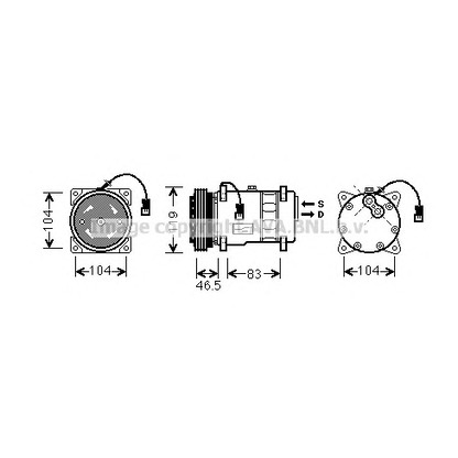 Photo Compressor, air conditioning AVA QUALITY COOLING CNK258