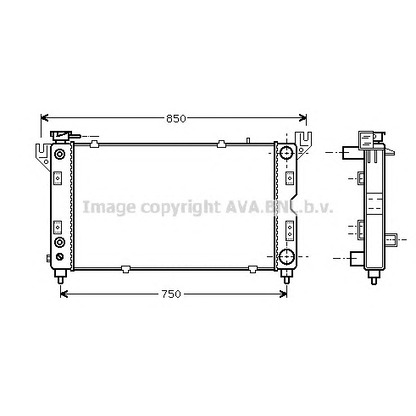 Foto Kühler, Motorkühlung AVA QUALITY COOLING CR2028