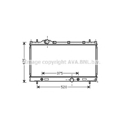 Photo Radiator, engine cooling AVA QUALITY COOLING CR2087