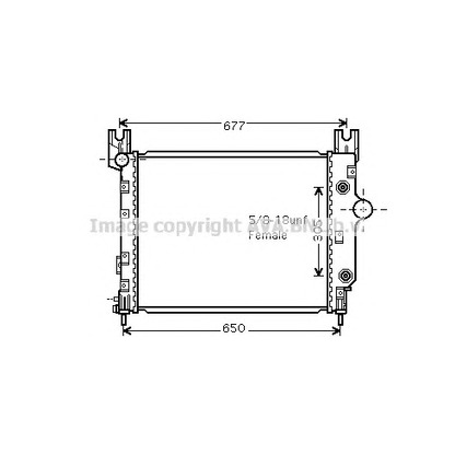 Foto Radiatore, Raffreddamento motore AVA QUALITY COOLING CR2091