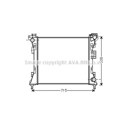 Фото Радиатор, охлаждение двигателя AVA QUALITY COOLING CR2104