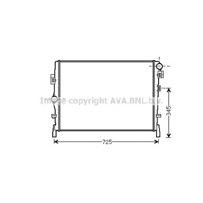 Photo Radiator, engine cooling AVA QUALITY COOLING CR2105