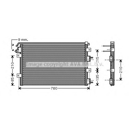 Photo Condenser, air conditioning AVA QUALITY COOLING CR5078