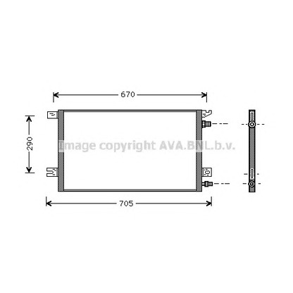 Photo Condenser, air conditioning AVA QUALITY COOLING CT5024