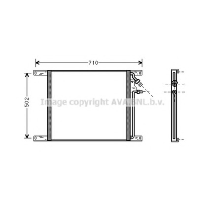 Photo Condenser, air conditioning AVA QUALITY COOLING DF5020