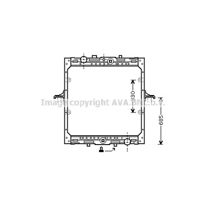 Foto Radiador, refrigeración del motor AVA QUALITY COOLING DFA2029