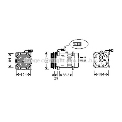 Foto Compresor, aire acondicionado AVA QUALITY COOLING DFK026