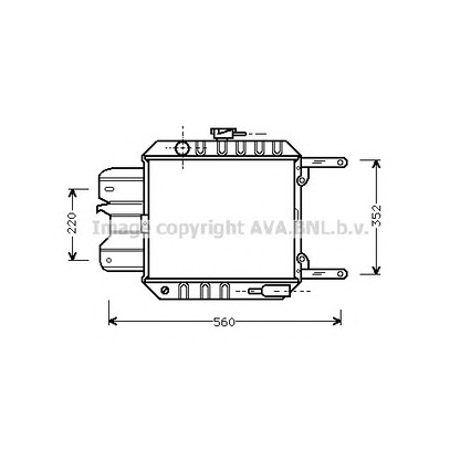 Foto Kühler, Motorkühlung AVA QUALITY COOLING DN2012