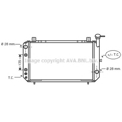 Photo Radiator, engine cooling AVA QUALITY COOLING DN2049