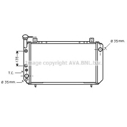 Photo Radiator, engine cooling AVA QUALITY COOLING DN2051