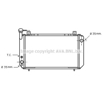 Foto Radiador, refrigeración del motor AVA QUALITY COOLING DN2054