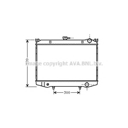 Фото Радиатор, охлаждение двигателя AVA QUALITY COOLING DN2064