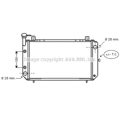 Фото Радиатор, охлаждение двигателя AVA QUALITY COOLING DN2085