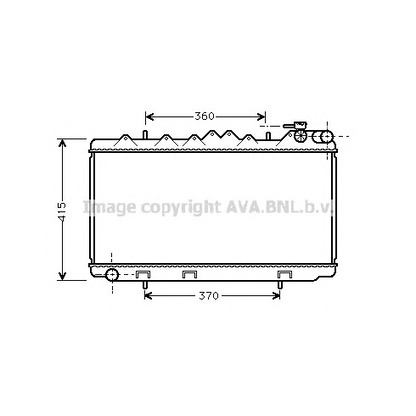 Фото Радиатор, охлаждение двигателя AVA QUALITY COOLING DN2092