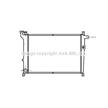 Фото Радиатор, охлаждение двигателя AVA QUALITY COOLING DN2098