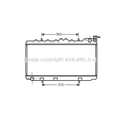 Фото Радиатор, охлаждение двигателя AVA QUALITY COOLING DN2102