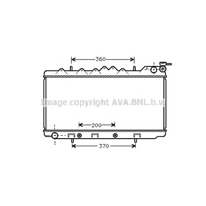 Photo Radiator, engine cooling AVA QUALITY COOLING DN2103