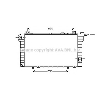 Foto Radiatore, Raffreddamento motore AVA QUALITY COOLING DN2110