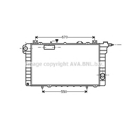 Photo Radiator, engine cooling AVA QUALITY COOLING DN2111