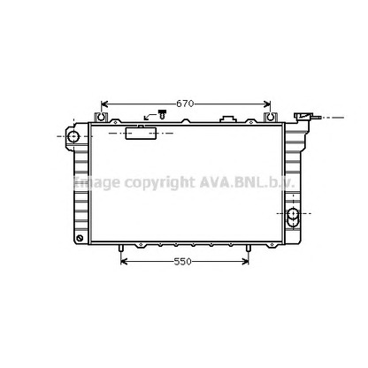 Фото Радиатор, охлаждение двигателя AVA QUALITY COOLING DN2113