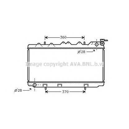 Фото Радиатор, охлаждение двигателя AVA QUALITY COOLING DN2118