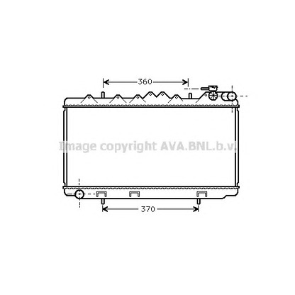 Фото Радиатор, охлаждение двигателя AVA QUALITY COOLING DN2122