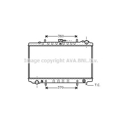 Foto Radiador, refrigeración del motor AVA QUALITY COOLING DN2126