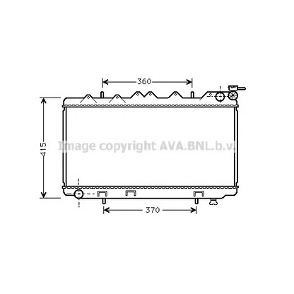 Foto Radiatore, Raffreddamento motore AVA QUALITY COOLING DN2135