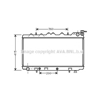 Фото Радиатор, охлаждение двигателя AVA QUALITY COOLING DN2136