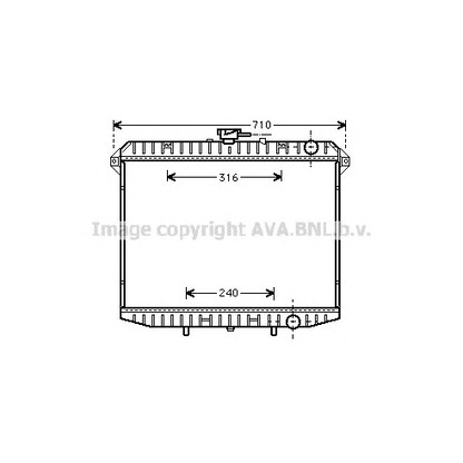 Zdjęcie Chłodnica, układ chłodzenia silnika AVA QUALITY COOLING DN2143