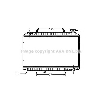 Foto Radiador, refrigeración del motor AVA QUALITY COOLING DN2171