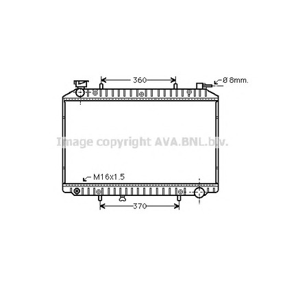 Photo Radiator, engine cooling AVA QUALITY COOLING DN2173