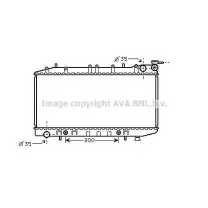 Photo Radiator, engine cooling AVA QUALITY COOLING DN2203