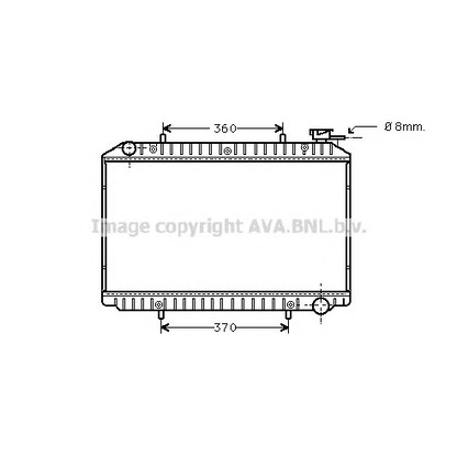 Foto Radiador, refrigeración del motor AVA QUALITY COOLING DN2214